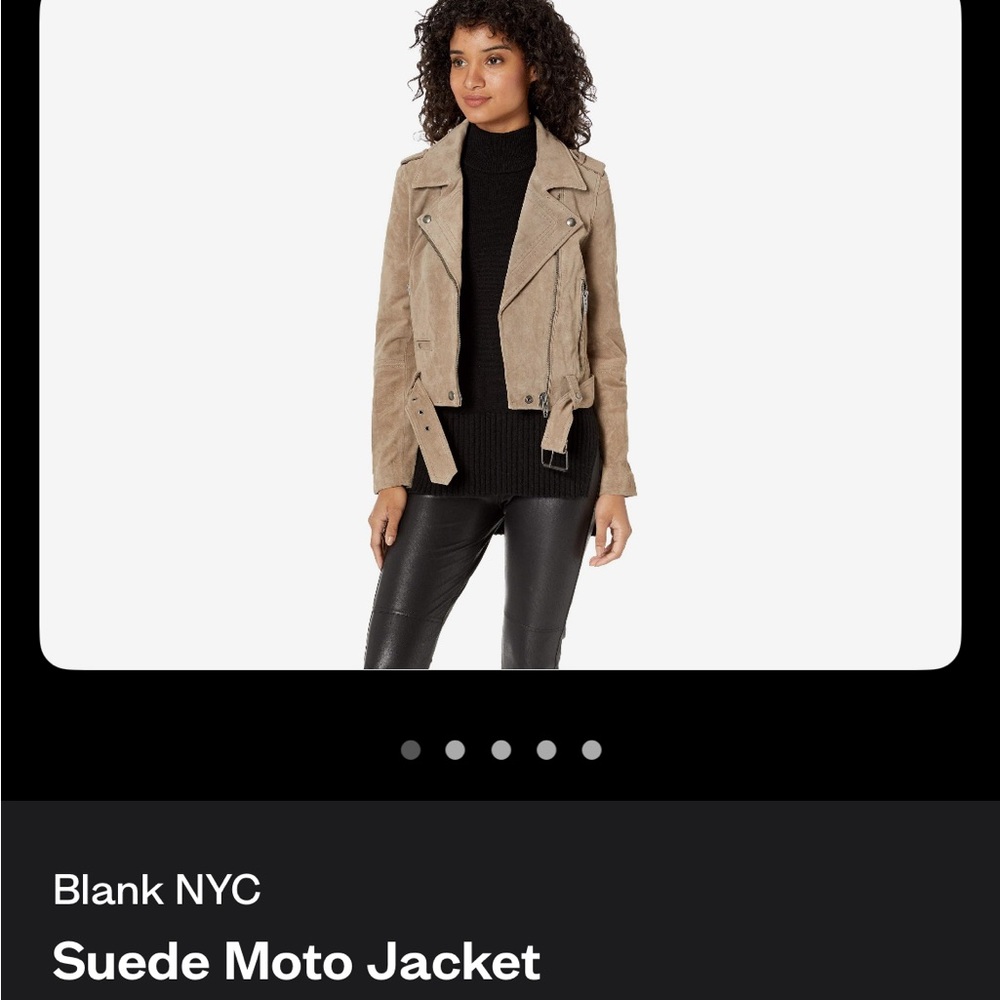 BLANK NYC SUEDE MOTO JACKET